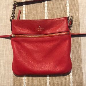 Kate Spade Red Leather Crossbody